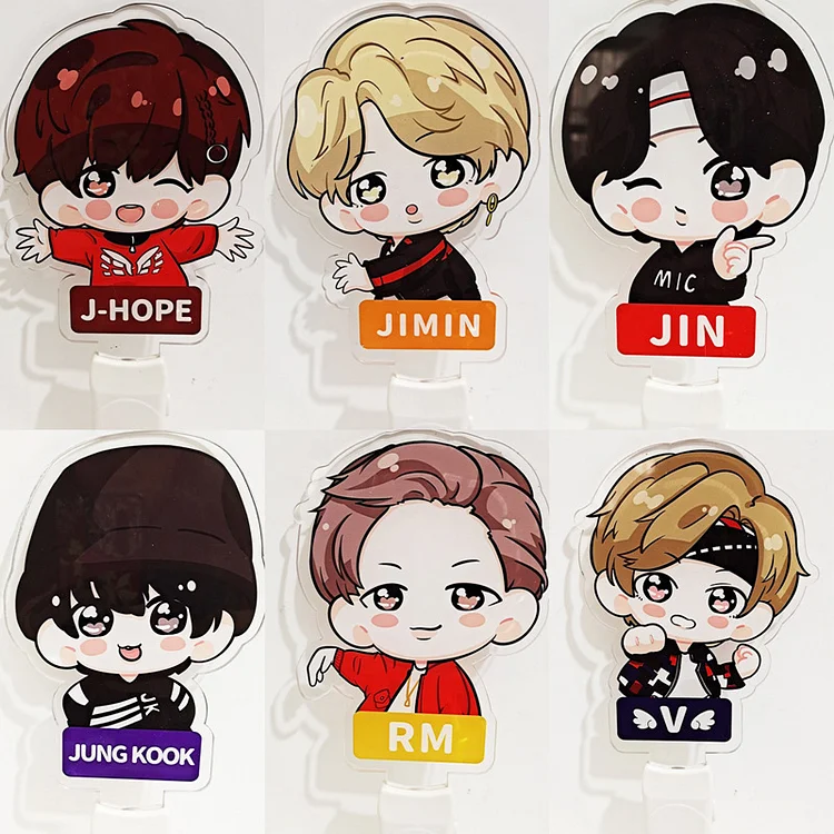 BTS Chibi Cute Butter Army Kawaii Jin Suga J-Hope RM Jimin V