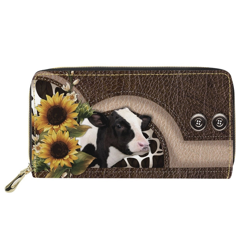 Women’s Customized Pu Leather Zipper Wallets