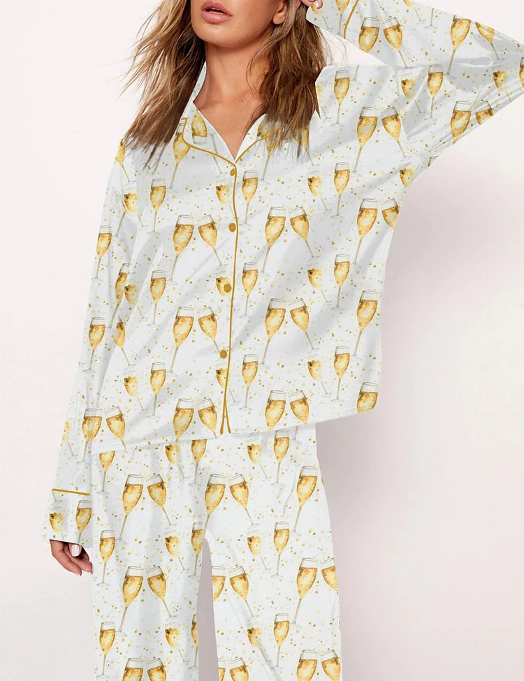 Women's Champagne Cheers Pajama Set