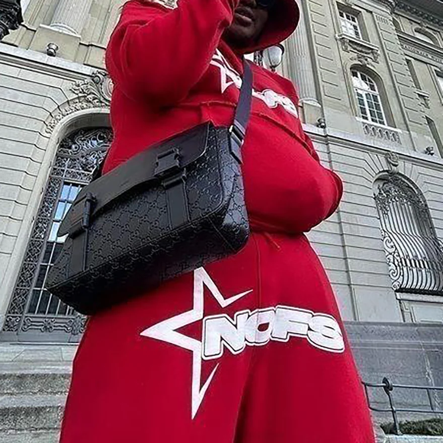 Retro Aesthetic Hipster Letter Print Loose Sweatshirt Y2K Hip Hop Streetwear