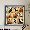 Patchwork Pumpkin Witch-11CT Stamped Cross Stitch 45*45cm/17.72*17.72in