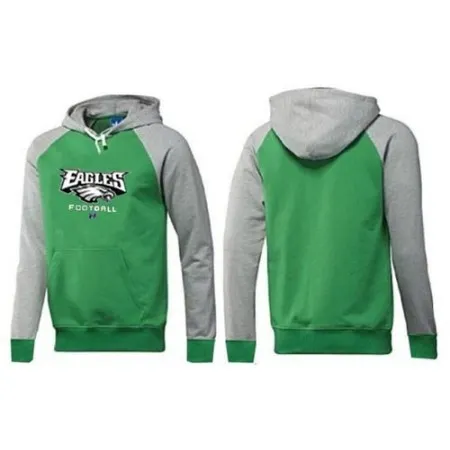 Philadelphia Eagles Critical Victory Pullover Hoodie Green & Grey