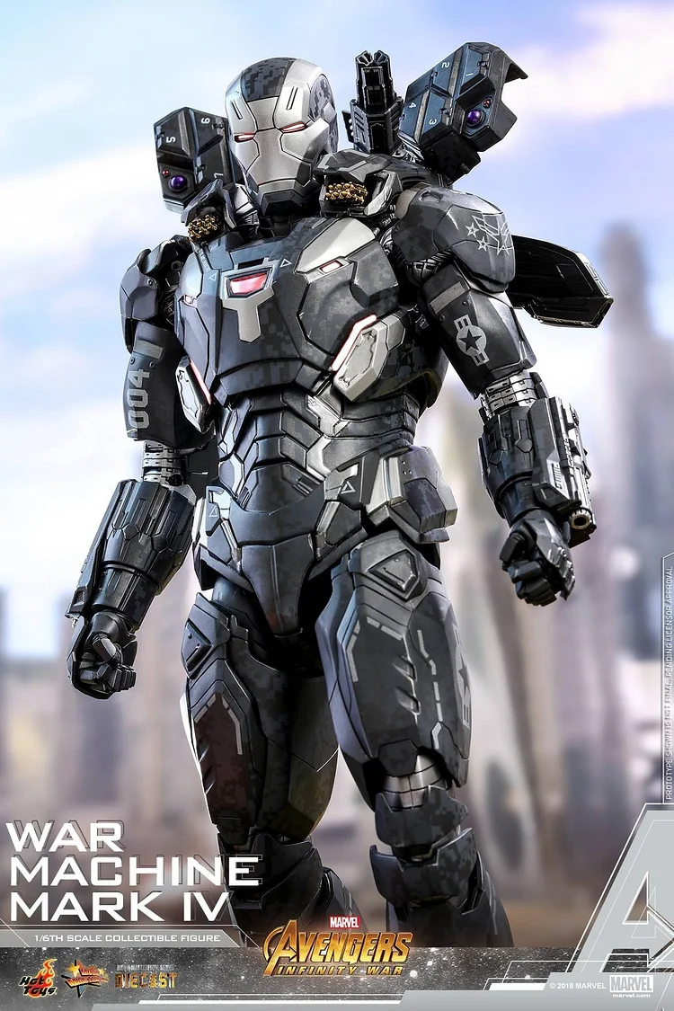 【IN STOCK】Hottoys MMS499D26 Avengers Infinity War War Machine Mark IV 1/6 Scale Action Figure
