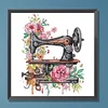 Diamond Painting-DIY Crystal Rhinestone Sewing Machine