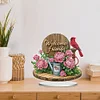(US Only)2D Flat DIY Garden Plant Desktop Diamond Art Kits Bedroom Table Decoration