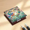 Colorful Hummingbird Wooden DIY Crystal Art Sticky Notes Holder (160 Blank Notepads) Diamond Painting Sticky Notes Dispenser Ideal for Home Office Supplies Handicrafts Gifts