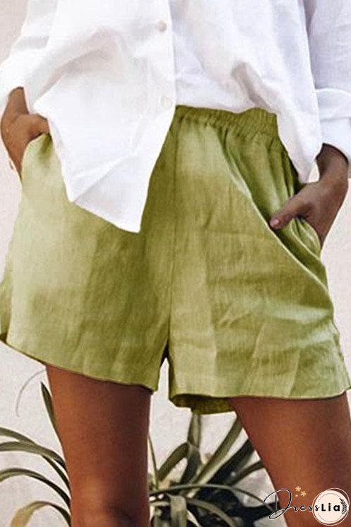 Solid Pockets Shorts