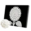 DIY Pearl Painting Sunflower for Home Wall Decor with Frame(20x30cm)