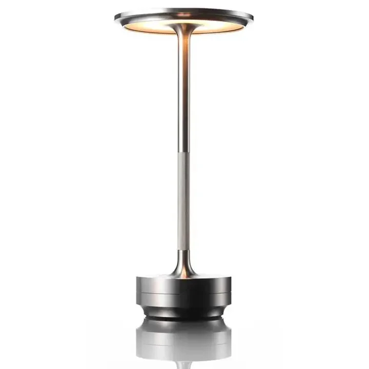 LED Electroplated Metal Cordless Table Lamp