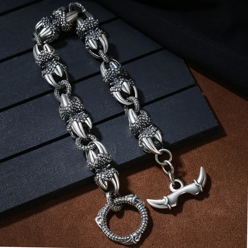 Dragon Claw Engraved Strength Bracelet