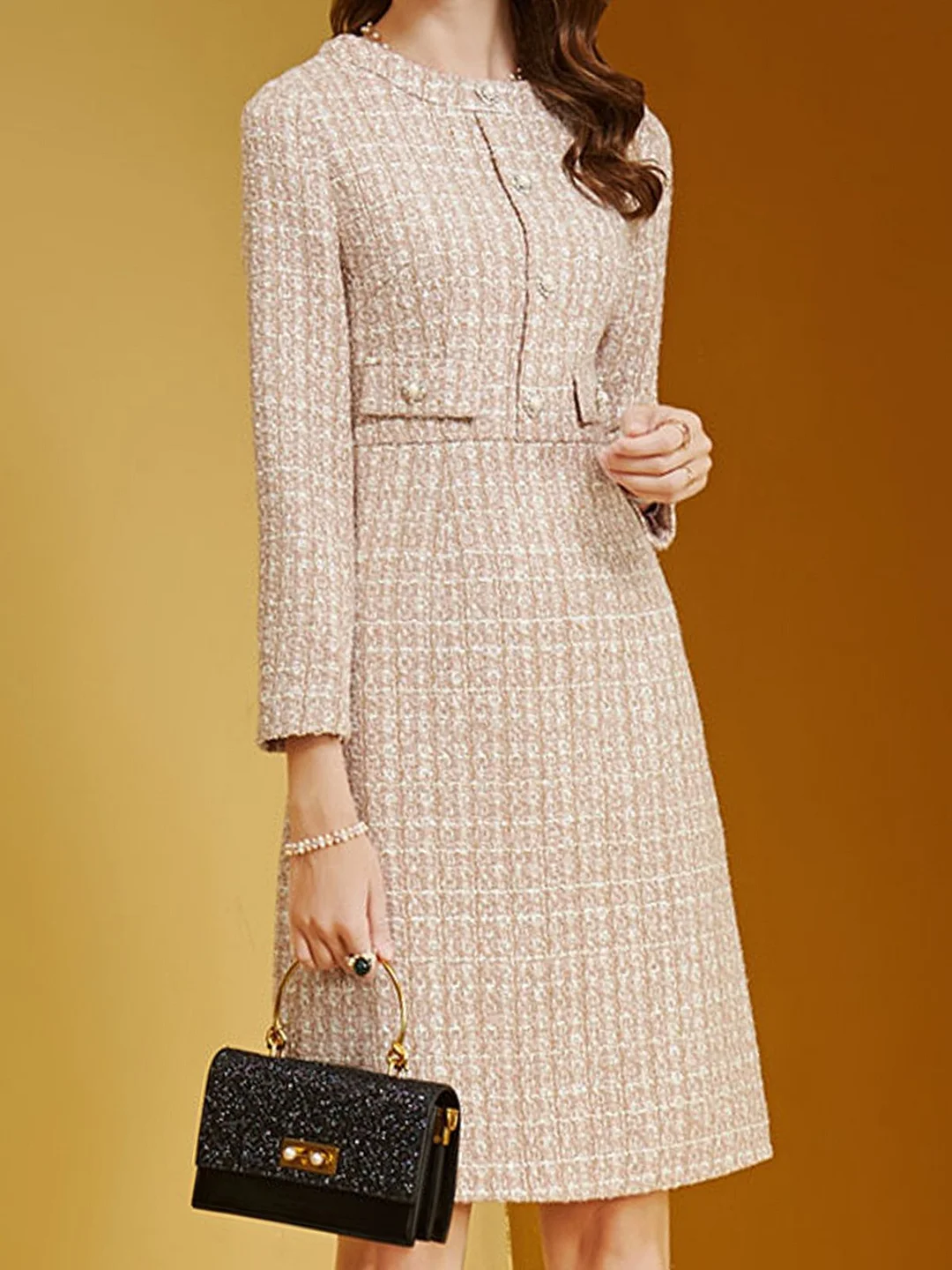 Apricot Dresses Sheath Date Dresses