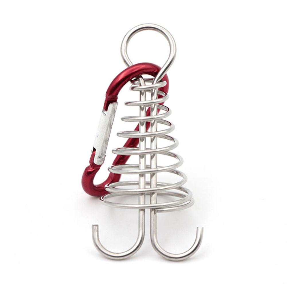 

Stainless Steel Octopus Deck Peg Outdoor Camping Board Peg with Carabiner, 501 Original