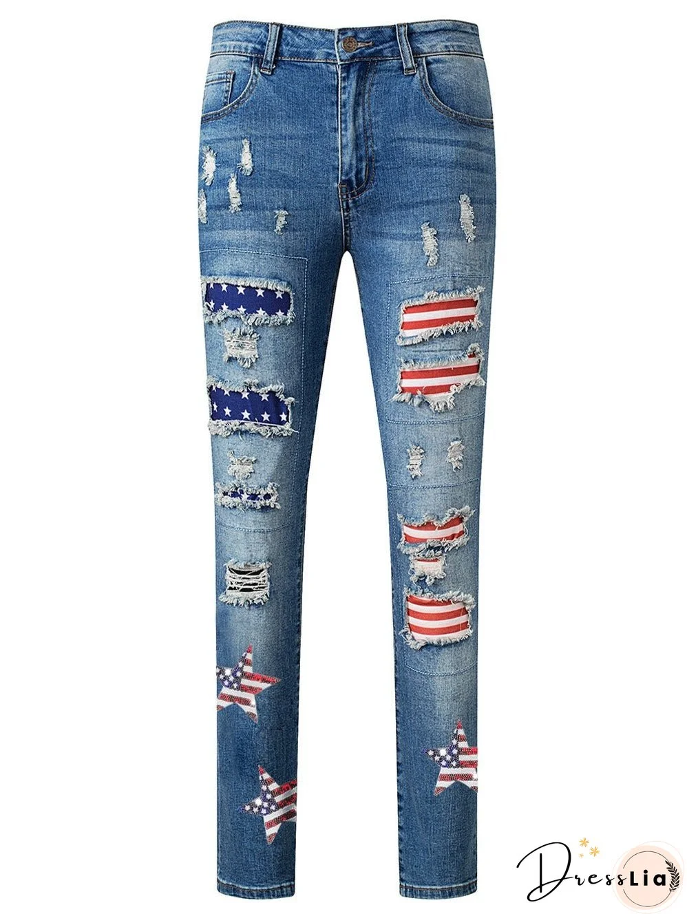 Patriotic Denim with Sequins