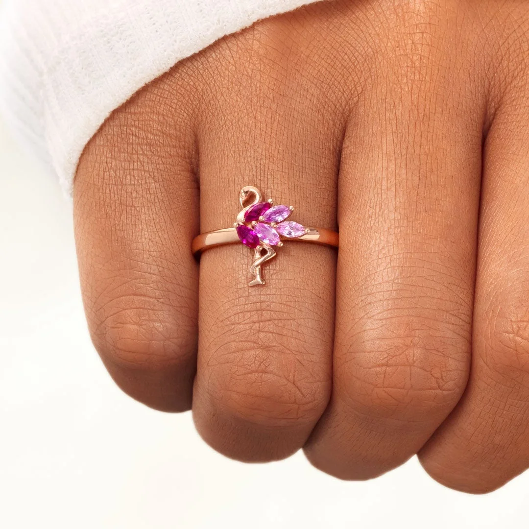 Our Flock Rocks Flamingo Ring