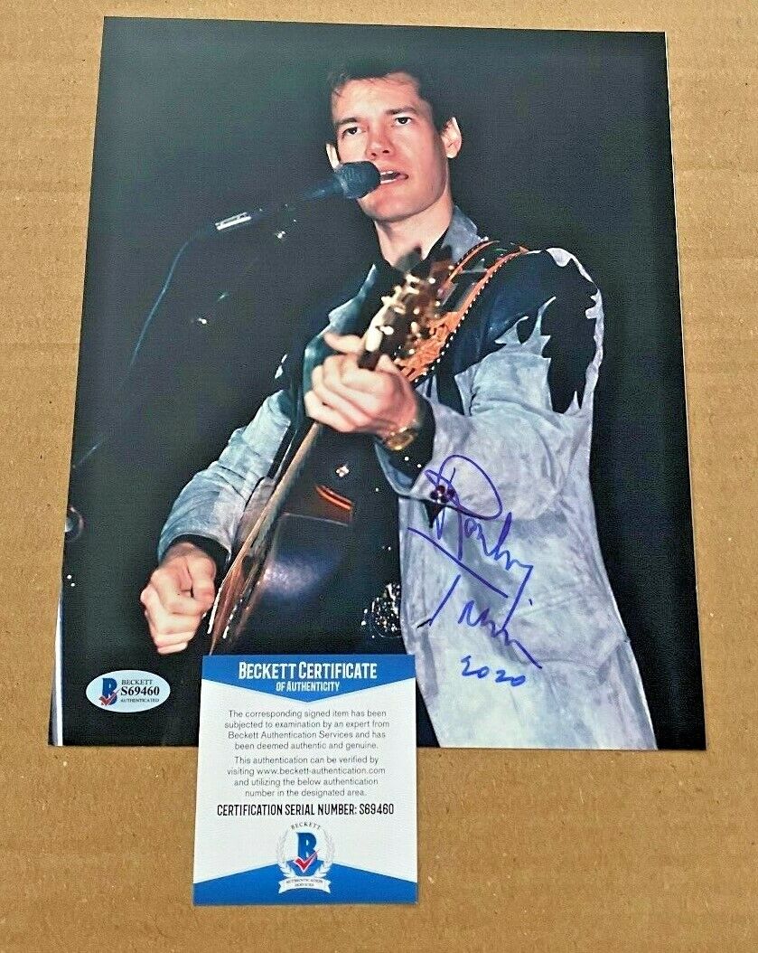 randy travis signed 8x10 country music Photo Poster painting beckett certified #5