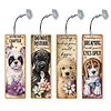 (US Local)4Pcs Diamond Painting Bookmarks Diamond Art Bookmarks for Book Lovers (Dog)