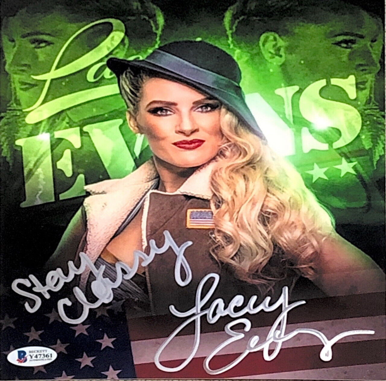 WWE LACEY EVANS HAND SIGNED AUTOGRAPHED 8X10 Photo Poster painting WITH PROOF & BECKETT COA 2