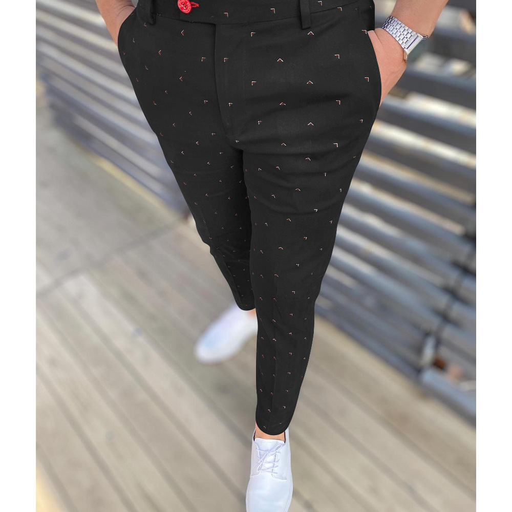 Men's Casual Fashion Printed Plaid  Pants