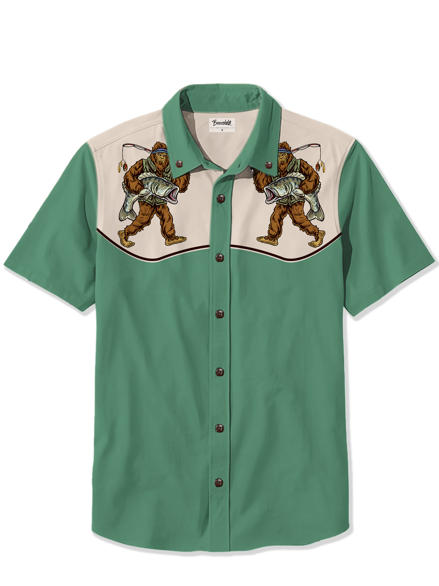 Bigfoot Fishing- 100% Cotton Shirt