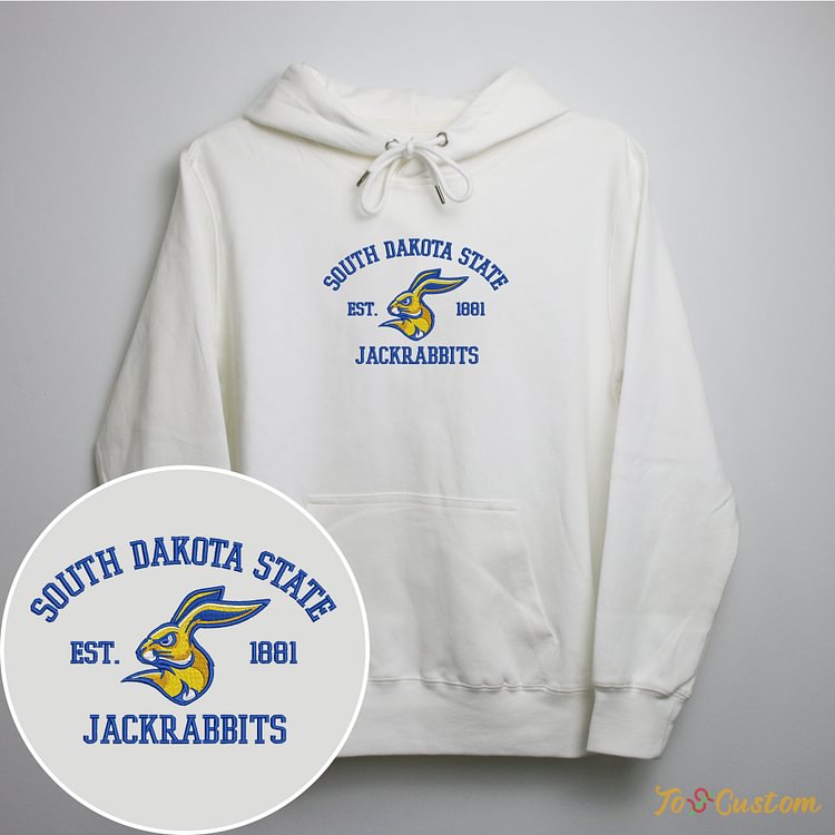 TOSCUSTOM™ NCAA South Dakota State Jackrabbits Logo Embroidered Sweatshirts