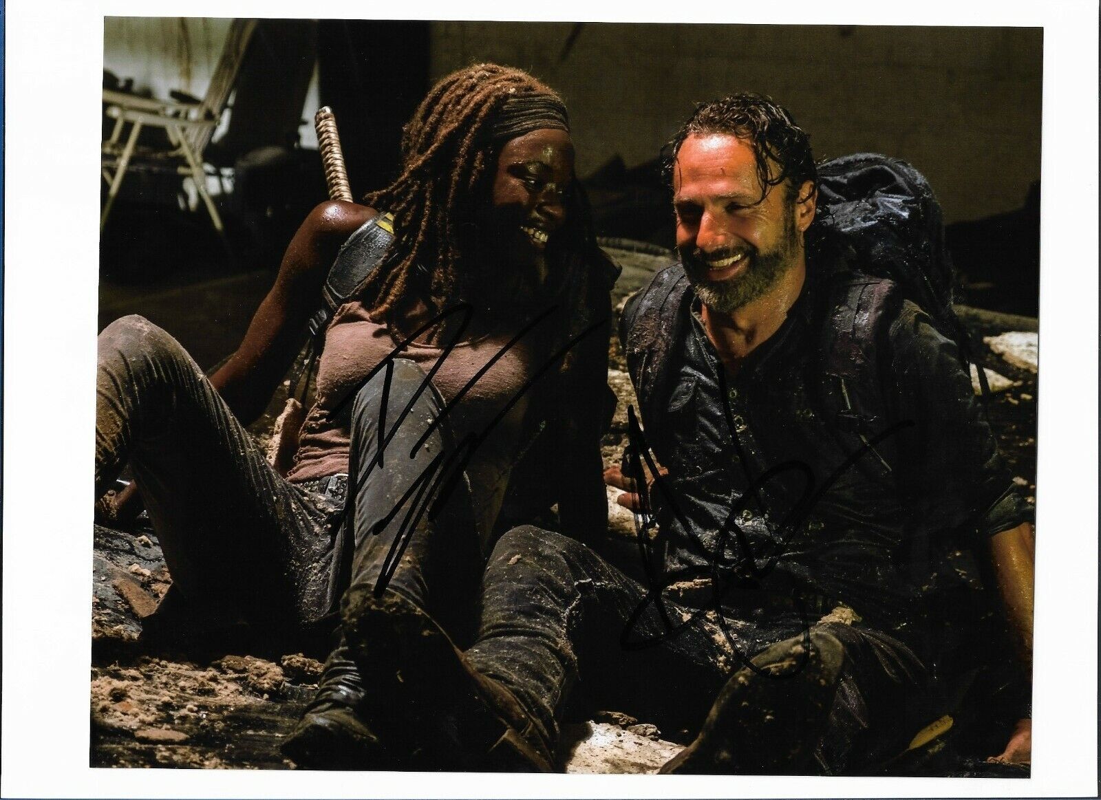 DANAI GURIRA & ANDREW LINCOLN THE WALKING DEAD