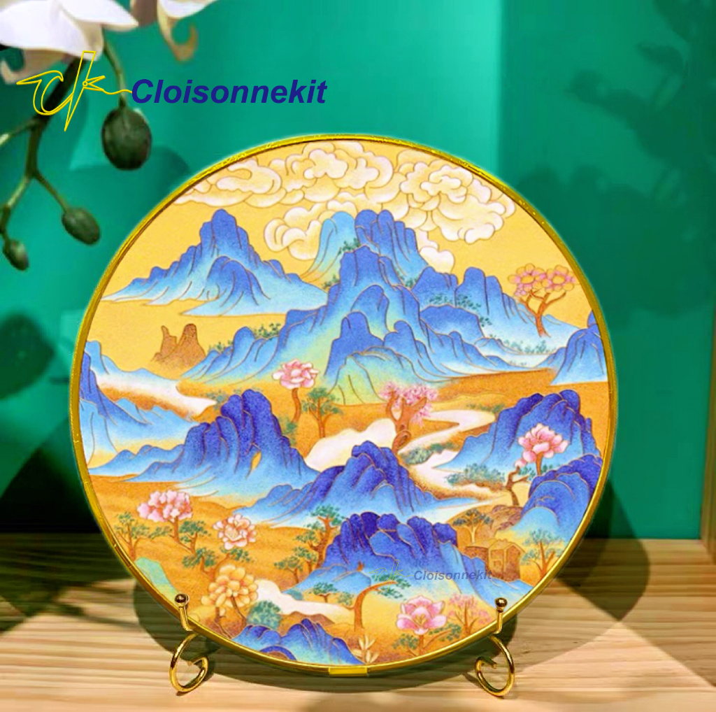 A Thousand Li of Rivers and Mountains -Cloisonne Painting Art Kits - Cloisonnekit