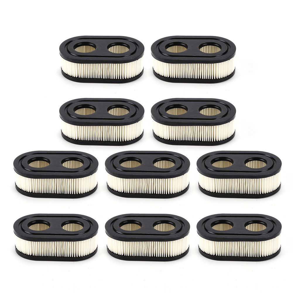 

10pcs Air Filter for Briggs Stratton Lawn Mower Replace Element Trim Tools, 501 Original