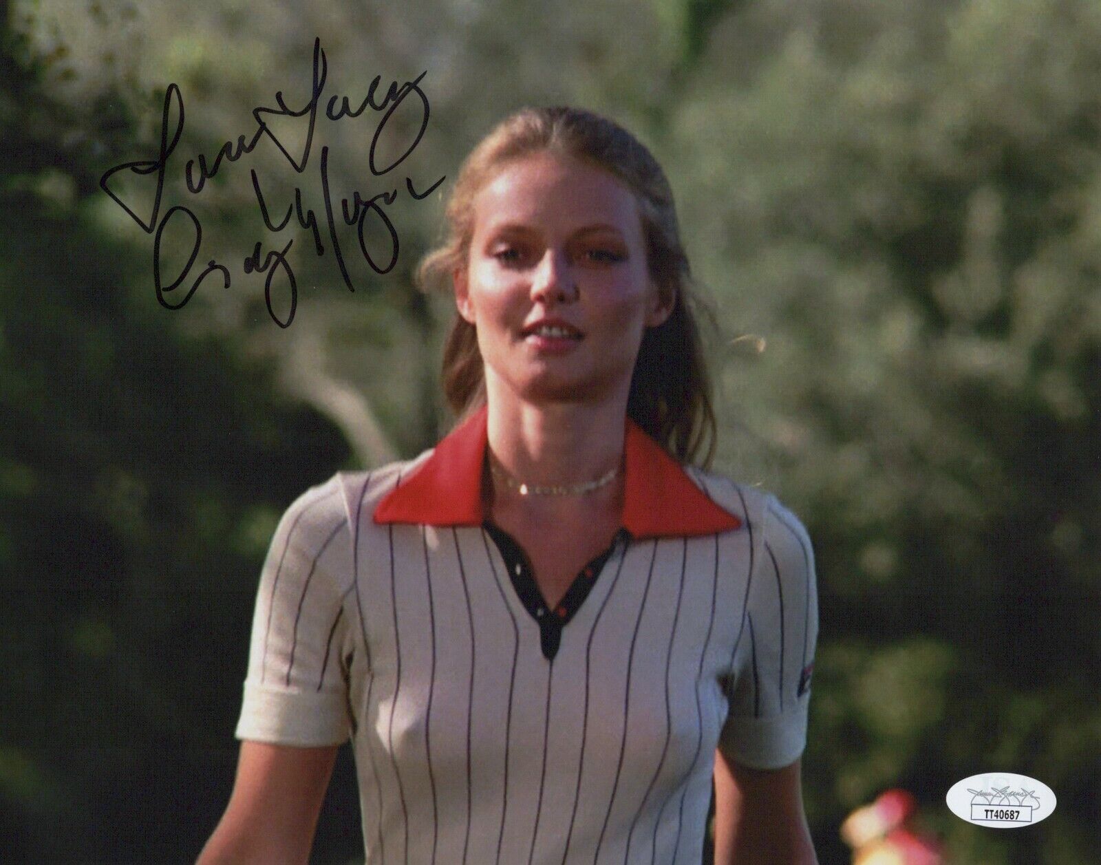 CINDY MORGAN Hand Signed 8x10 CADDYSHACK Photo Poster painting Authentic Autograph JSA COA Cert