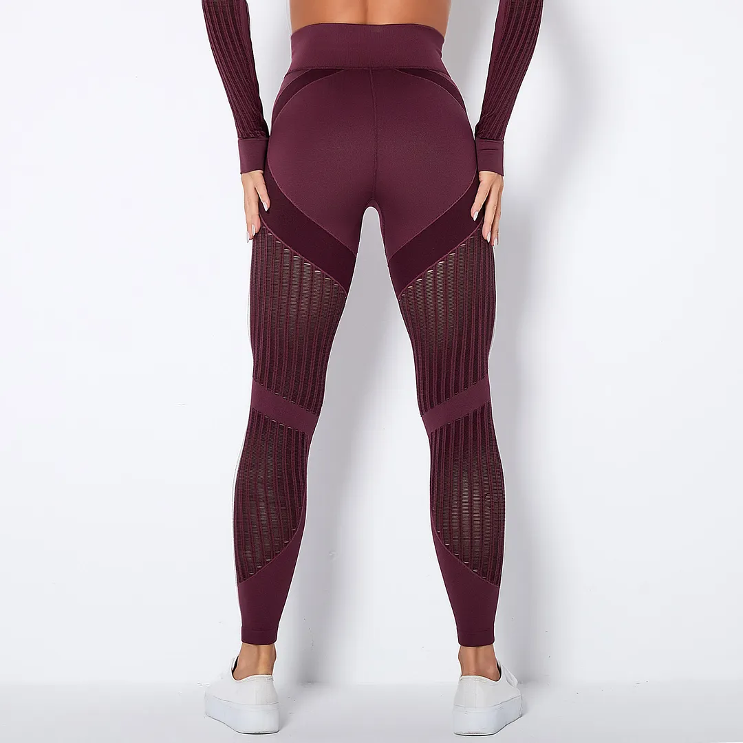 ladies' red and black tie dye leggings 