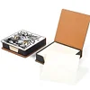 Animals Leather Diamond Art Note Box with 160 Sheets of Paper for DIY Art Craft