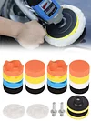 22Pcs 3 Inch Car Polisher Pads Kit Reusable Buffer Drill Wheel Polisher Washable