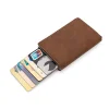 New Magnetic Self-elastic Card Holder Ultra-thin Aluminum Alloy Anti-theft Card Holder Men's Business Multi-functional Wallet