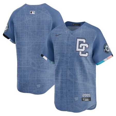 Men's Washington Nationals  Blue 2025 City Connect Limited Jersey