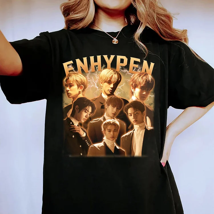 ENHYPEN 2023 World Tour FATE Collage Poster T-shirt