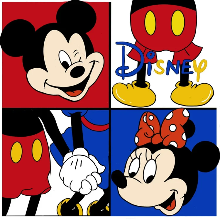 Disney Cartoon Characters 11CT Stamped Cross Stitch 50*50CM