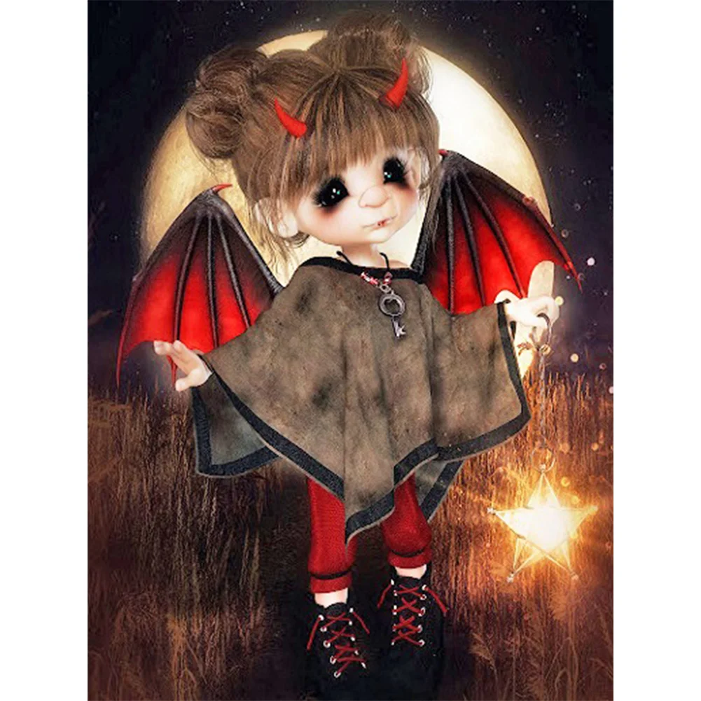 Diamond Painting - Full Round/Square Drill - Gothic Girl(30*40 - 50*60cm)