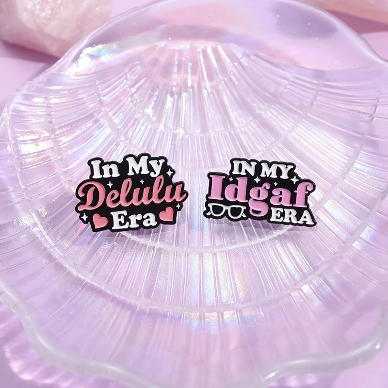 Cartoon Style Letter Alloy Stamping Stoving Varnish Plating Women’s Brooches