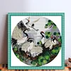Cat Bird - Partial Embroidery 2 Strands 14CT Stamped Cross Stitch - 43*43CM