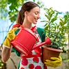 6Pcs Plant Support Stakes Half Round Plant Stake for Climbing Plants (25cm)