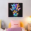 Luminous Butterfly Vase-11CT Stamped Cross Stitch 40*40cm/15.75*15.75in tapestrymarket