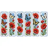 Landschaft 14CT 2 Strand Stamped Cross Stitch Bookmark Kit 30*50cm