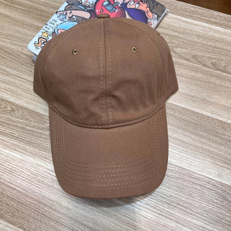 Korean-style Retro Distressed Washed Soft Cotton Baseball Cap Trendy Men’s And Women’s Street Light Plate Curved Eaves Hip-hop Duck Tongue Hat