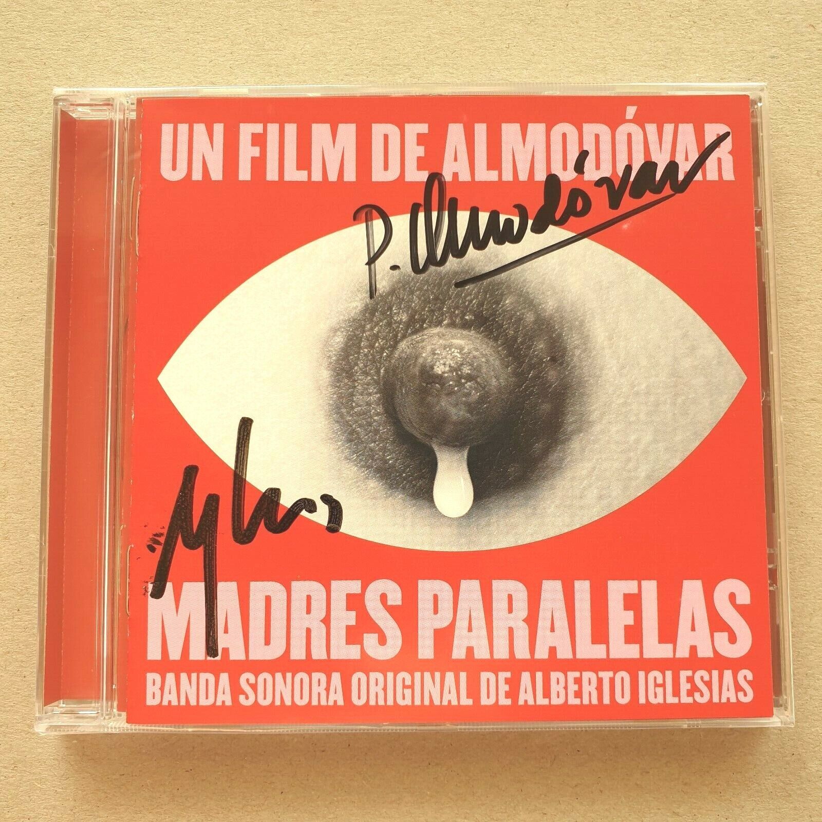 PARALLEL MOTHERS - PEDRO ALMODOVAR & ALBERTO IGLESIAS Signed Autographed OST CD