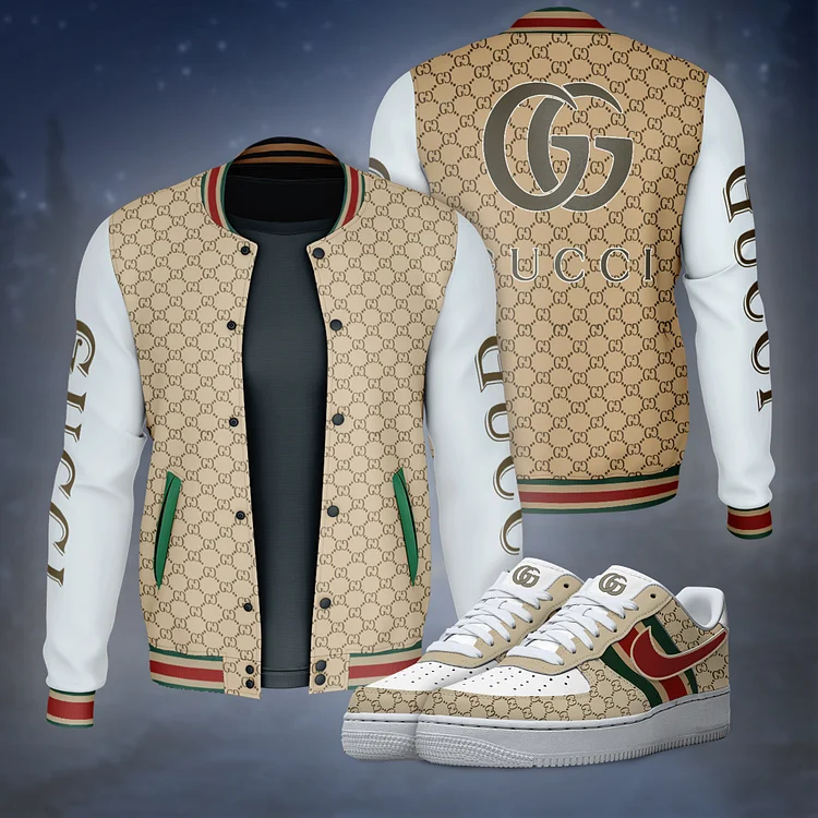Premium GG Jacket Matching AF1 Sneaker Hot 2024 – BJ+F8-TDP2601D001