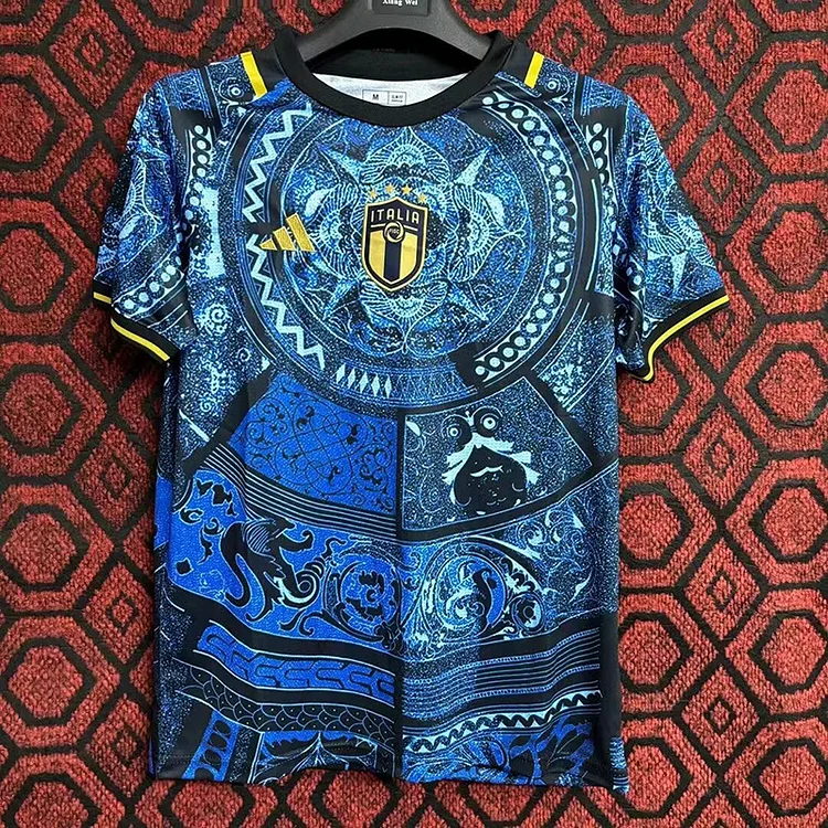 2024 Italy Blue Special Edition Football Jersey