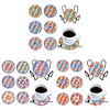 (US Local)6pcs Coaster Set Classic Mandala DIY Holiday Christmas Waterproof  Kit(Mandala)