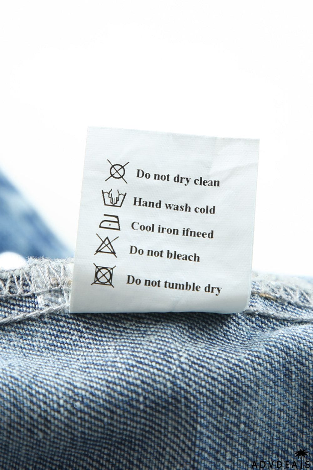 color Aztec Print Frayed Hem Denim Jacket