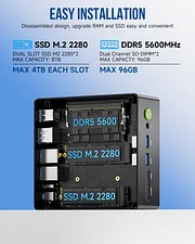 ベアボーン・キット GMKtec Nucbox K8 Plus Ryzen 7 8845HS Win GMKtec K8 Plus Mini PC AMD R7-8845HS NUCBOX Window 11 Pro