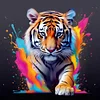 Diamond Painting-DIY Full Round Drill Tiger