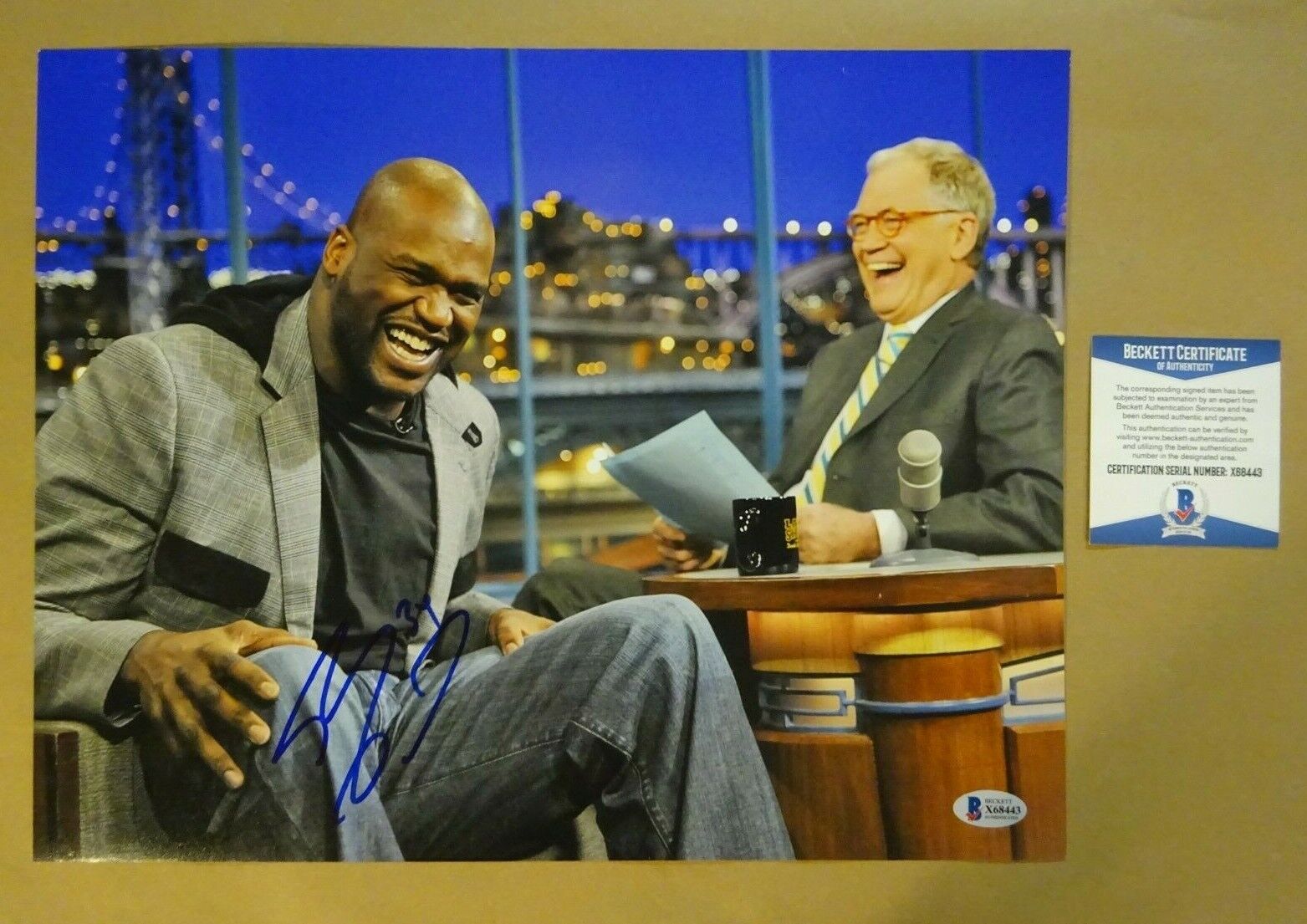 Signed SHAQUILLE O'NEAL Autographed 11X14 Photo Poster painting BECKETT COA BAS